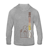 "Reconciliation" Unisex Tri-Blend Hoodie Shirt - light - heather gray