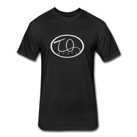 TQ Music Logo Fitted Cotton/Poly T-Shirt by Next Level - black