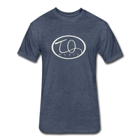 TQ Music Logo Fitted Cotton/Poly T-Shirt by Next Level - heather navy