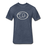 TQ Music Logo Fitted Cotton/Poly T-Shirt by Next Level - heather navy