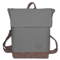 TQ Music Logo Canvas Backpack - gray/brown