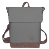 TQ Music Logo Canvas Backpack - gray/brown