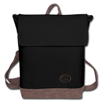 TQ Music Logo Canvas Backpack - black/brown