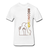 "Reconciliation" Fitted Cotton/Poly T-Shirt by Next Level - Light - white