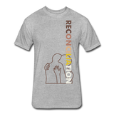 "Reconciliation" Fitted Cotton/Poly T-Shirt by Next Level - Light - heather gray