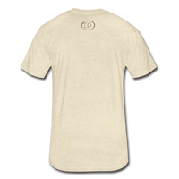 "Reconciliation" Fitted Cotton/Poly T-Shirt by Next Level - Light - heather cream