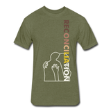 "Reconciliation" Fitted Cotton/Poly from TQ Music Apparel - heather military green